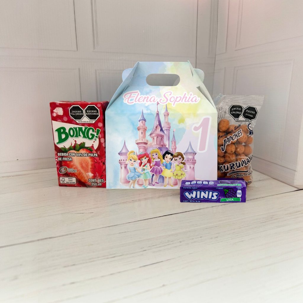 Caja Dulcera Chica Personalizada Princesas · Princesas Bebés · Mesa de dulces