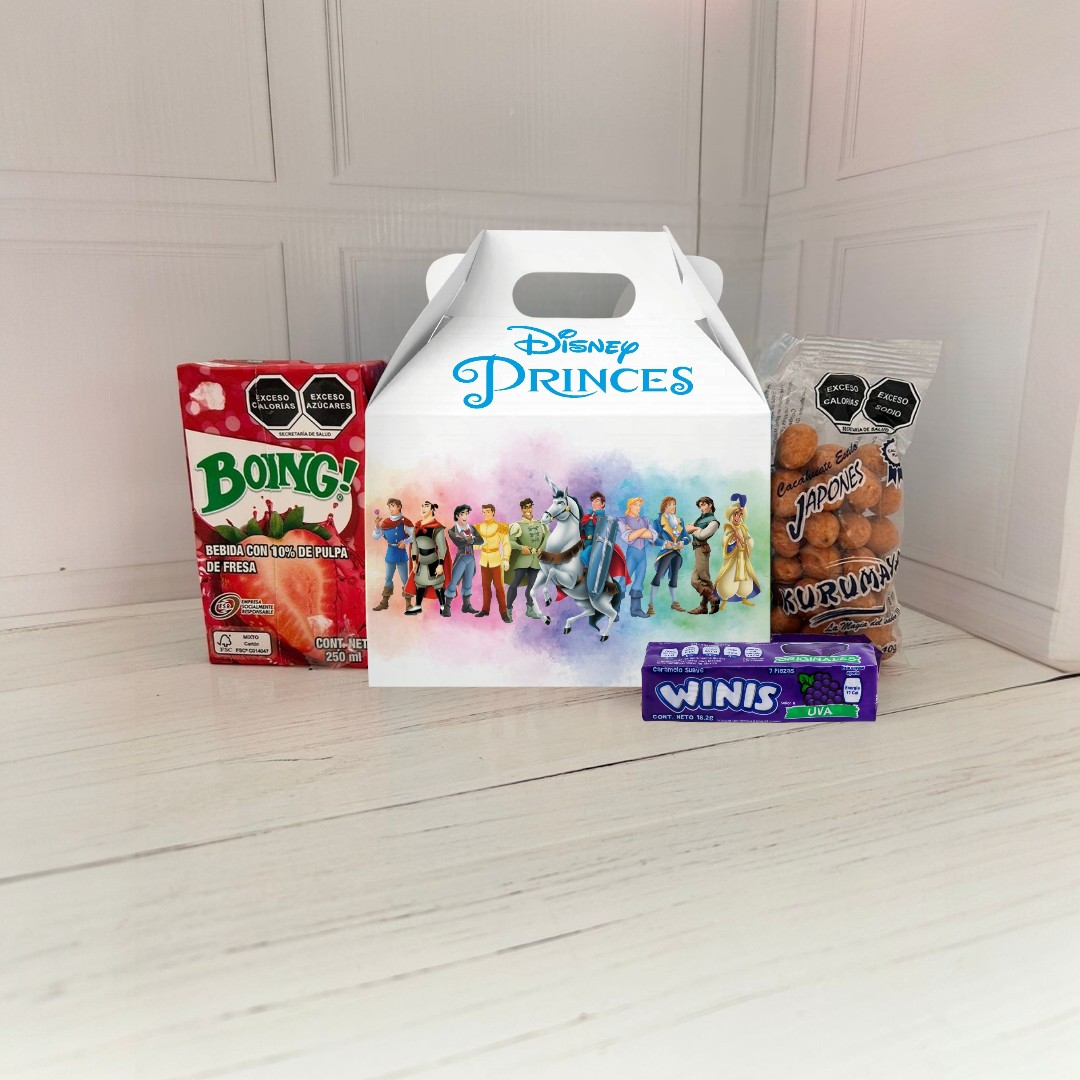 Caja Dulcera Chica Personalizada Princesas · Principes · Mesa de dulces