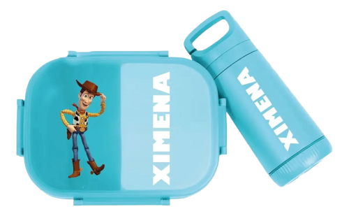 Lonchera Personalizada Escolar Lunch Box Infantil Con Nombre